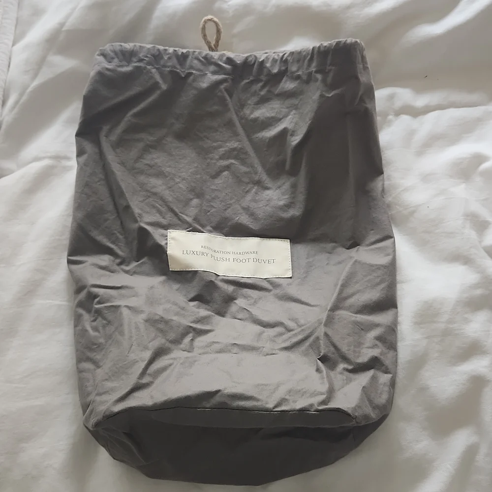 Restoration Hardware Cotton Drawstring Bag